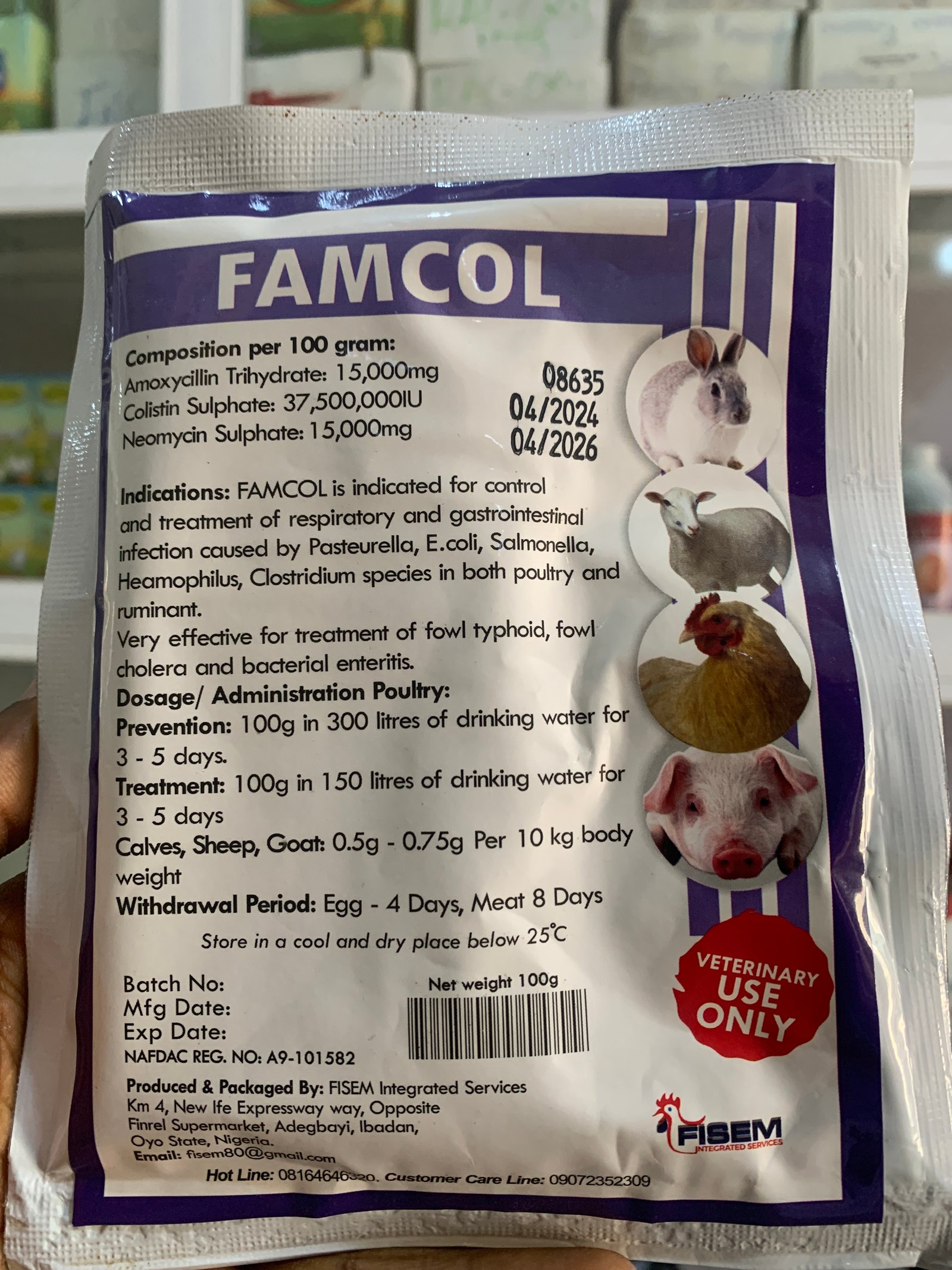 FAMCOL 100G